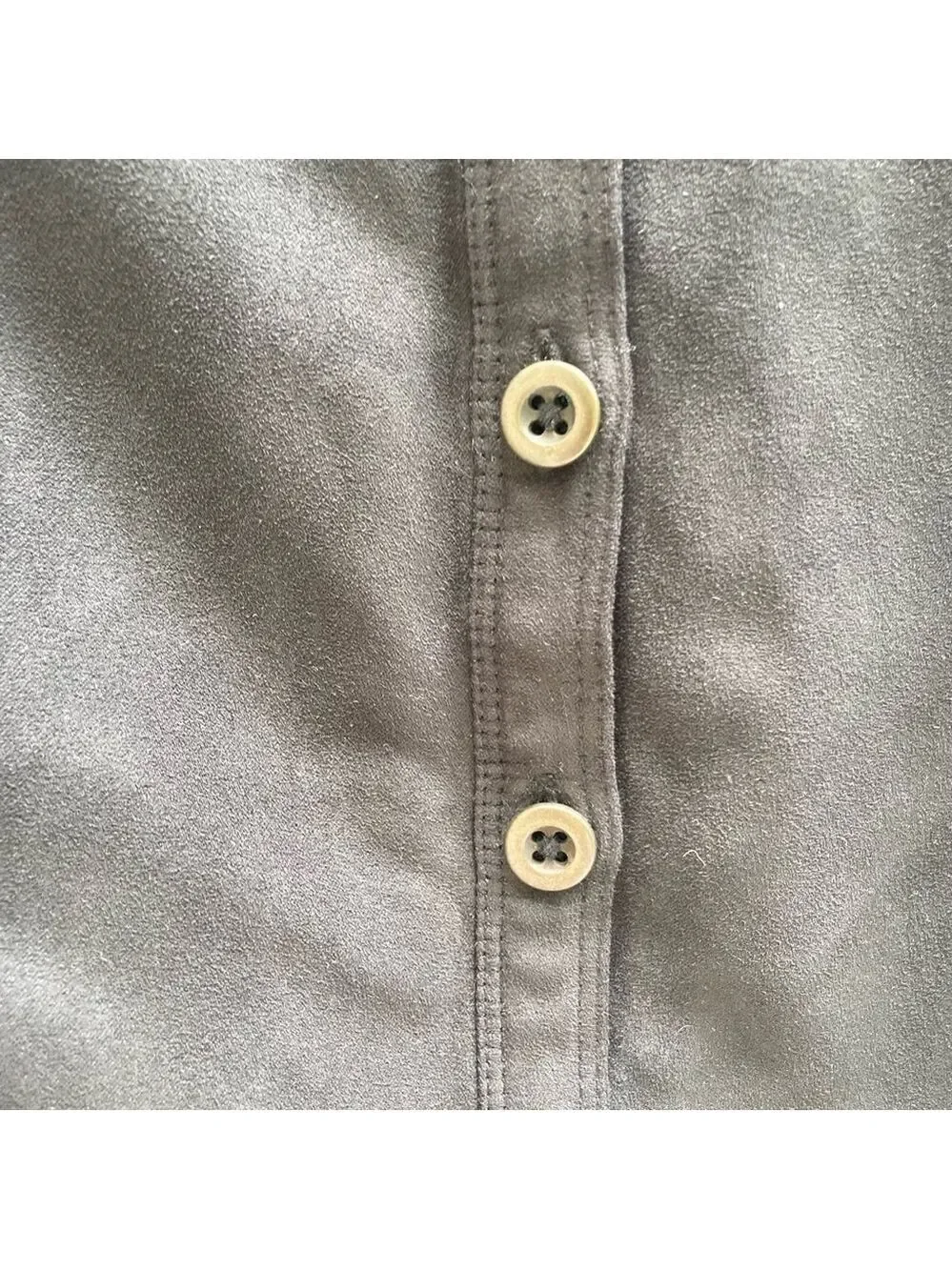 Hollister black mini skirt with buttons, size 3
